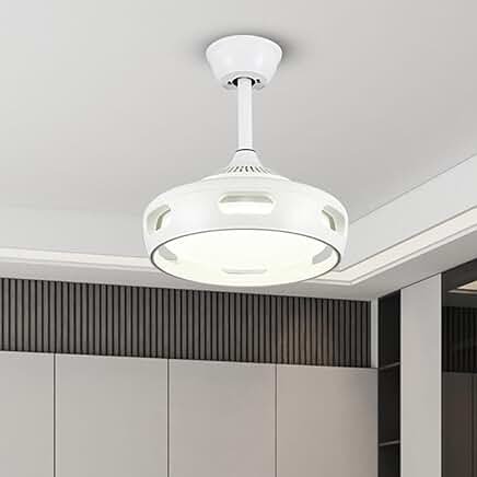 Bladeless Ceiling Fan with Dimmable Centrifugal Spectrum
